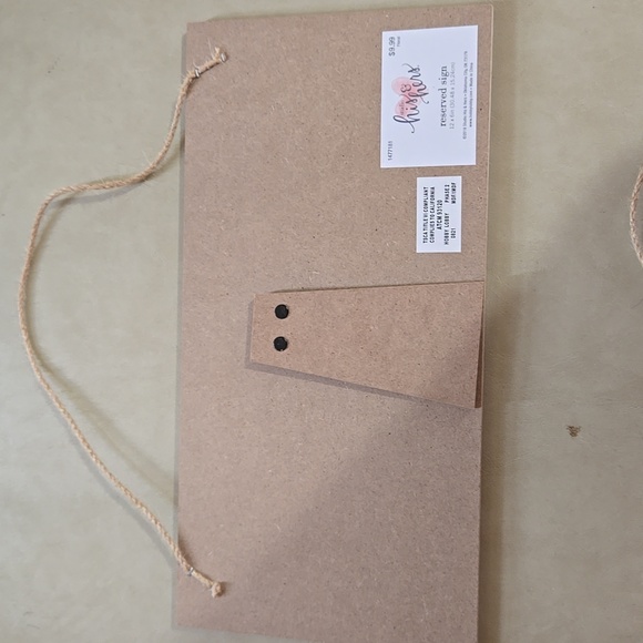 Rustic Brown Reserved Signs - Picture 2 of 3